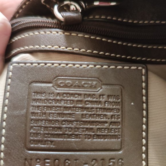 Chocolate brown leather Coach bucket bag - Picture 5 of 5